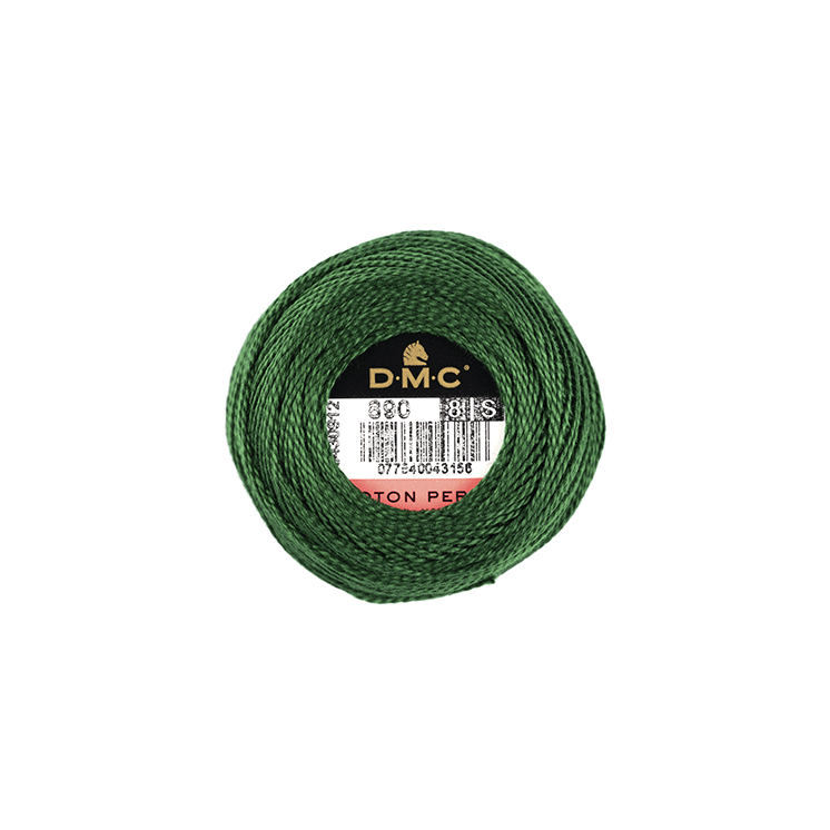 DMC Coton Perlé 8 Embroidery Thread (The Green Shades) (890)