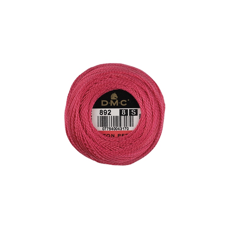 DMC Coton Perlé 8 Embroidery Thread (The Pink Shades) (892)