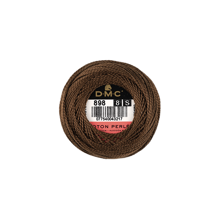 DMC Coton Perlé 8 Embroidery Thread (The Brown Shades) (898)