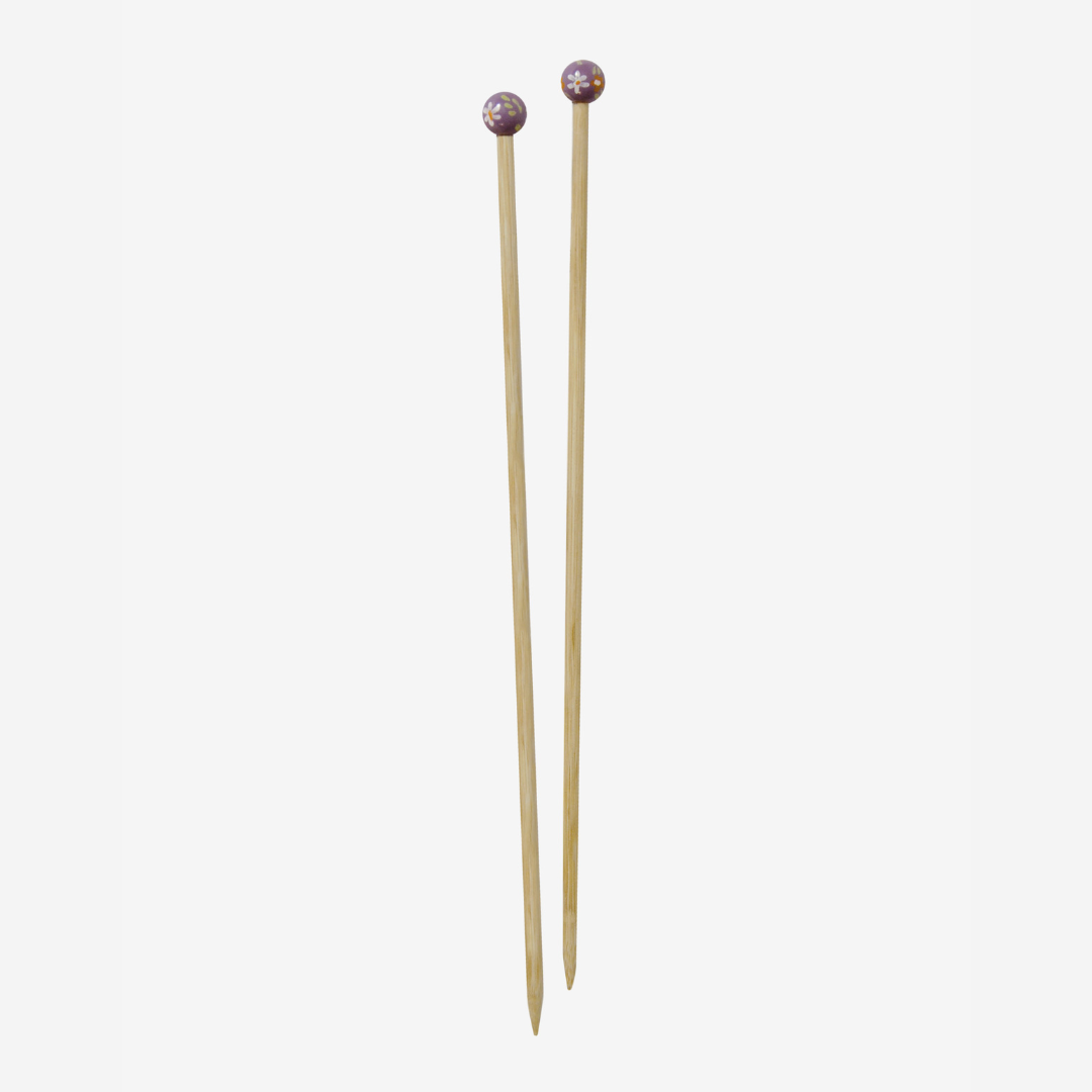 DMC Bamboo Single Point Knitting Needles (40cm) (8mm)