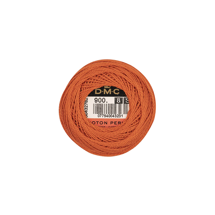 DMC Coton Perlé 8 Embroidery Thread (The Orange Shades) (900)