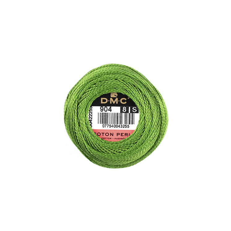 DMC Coton Perlé 8 Embroidery Thread (The Green Shades) (904)