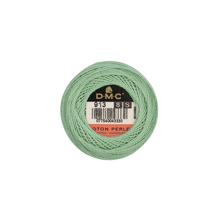DMC Coton Perlé 8 Embroidery Thread (The Green Shades) (913)