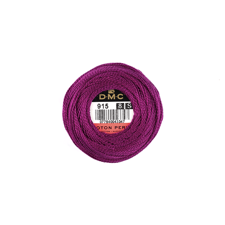 DMC Coton Perlé 8 Embroidery Thread (The Purple Shades) (915)