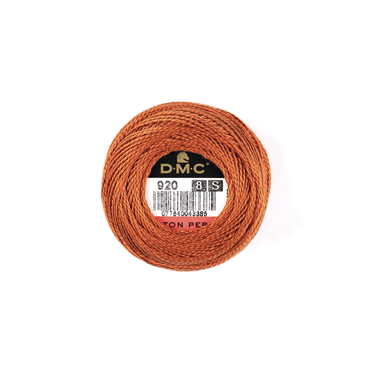 DMC Coton Perlé 8 Embroidery Thread (The Brown Shades) (920)