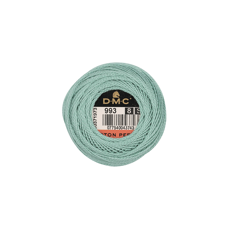 DMC Coton Perlé 8 Embroidery Thread (The Green Shades) (993)