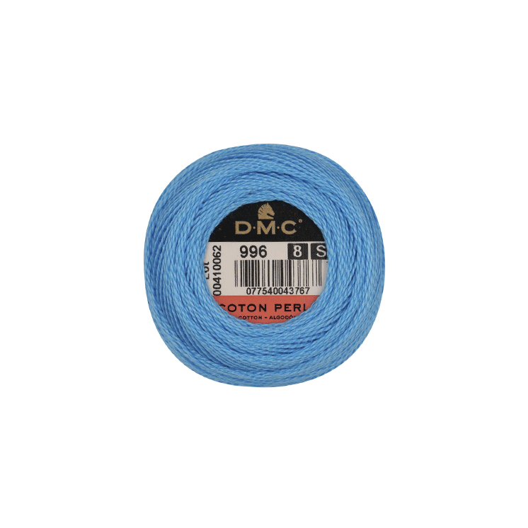 DMC Coton Perlé 8 Embroidery Thread (The Blue Shades) (996)