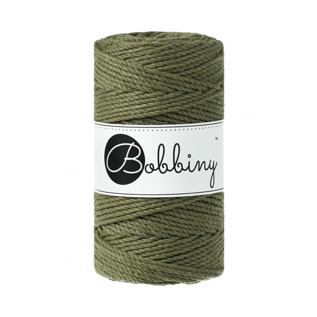 Bobbiny Macramé Rope (3mm) (Avocado)