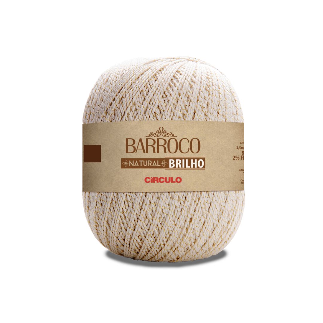  Circulo Barroco Natural Brilho Ouro 4/4 Yarn (20)
