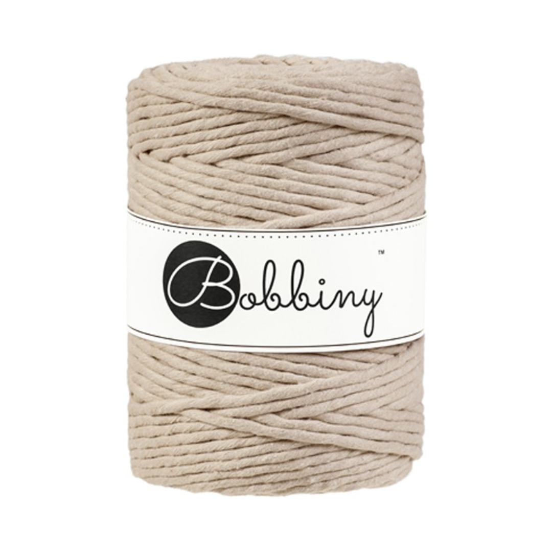 Bobbiny Macramé Cord (5mm) (Beige)