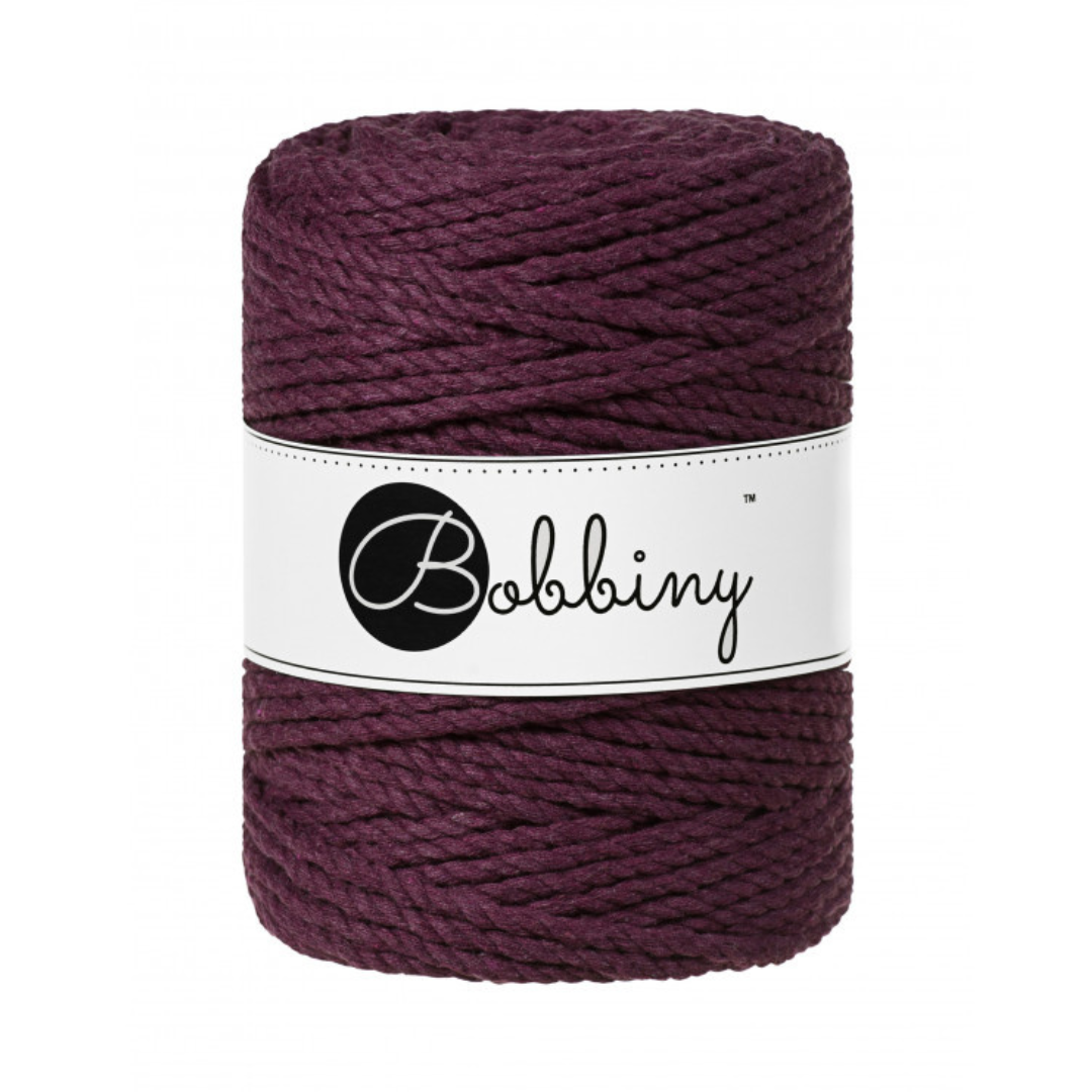 Bobbiny Macramé Rope (5mm) (Blackberry)