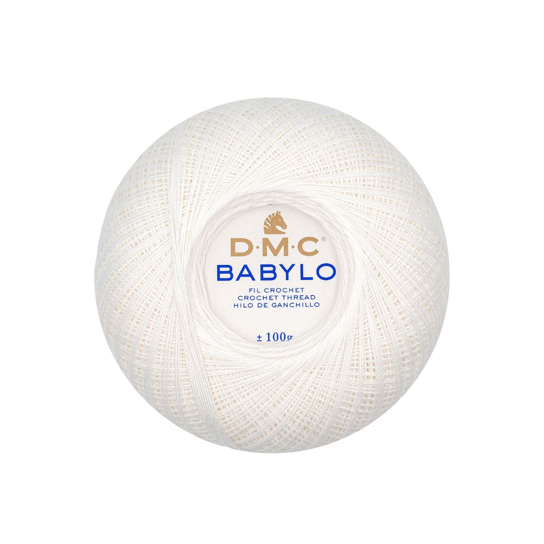 DMC Babylo 30 Crochet Thread (blanc)