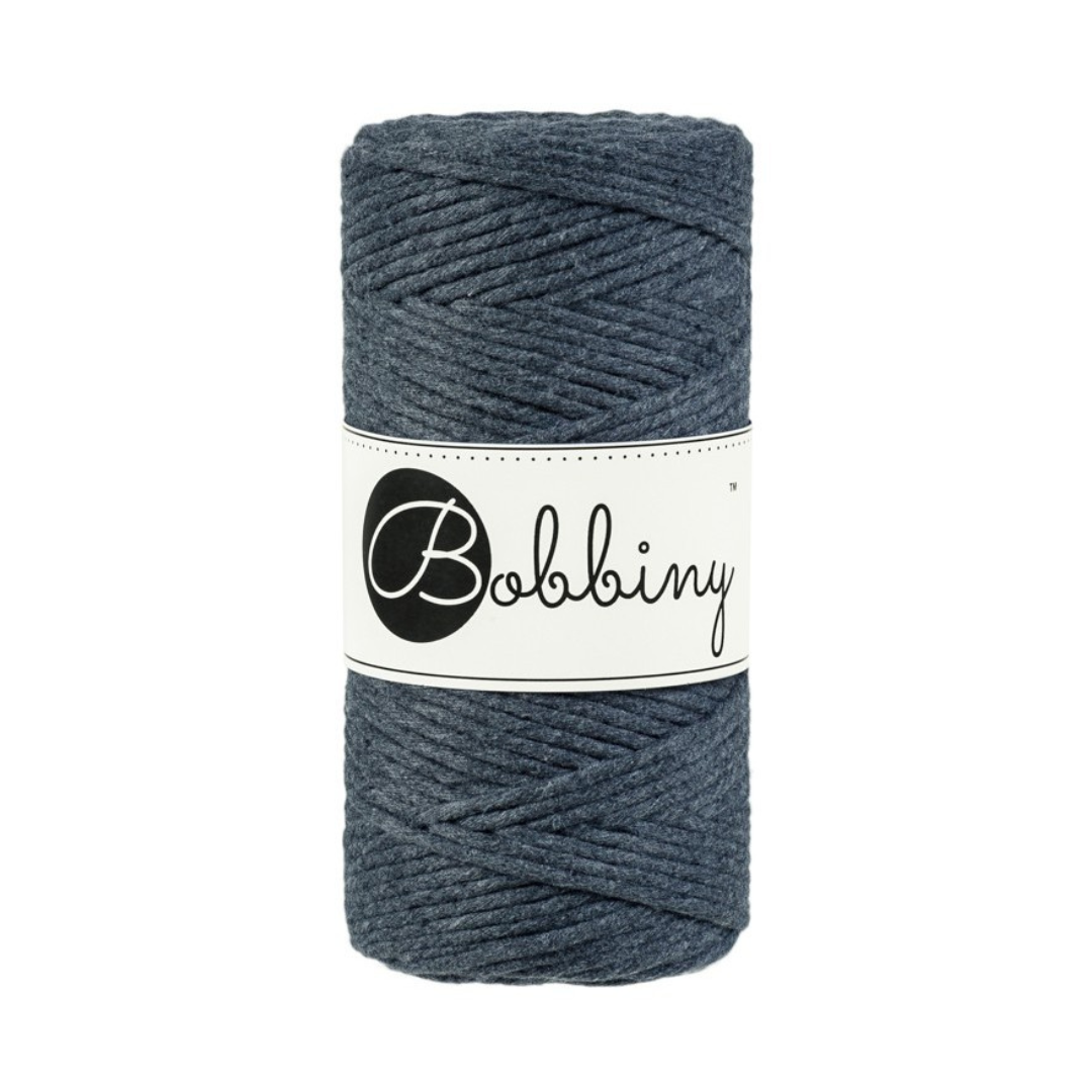 Bobbiny Macramé Cord (3mm) (Charcoal)