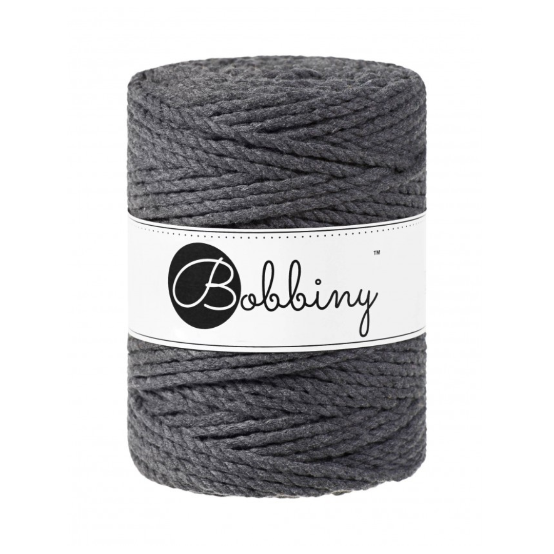 Bobbiny Macramé Rope (5mm) (Charcoal)