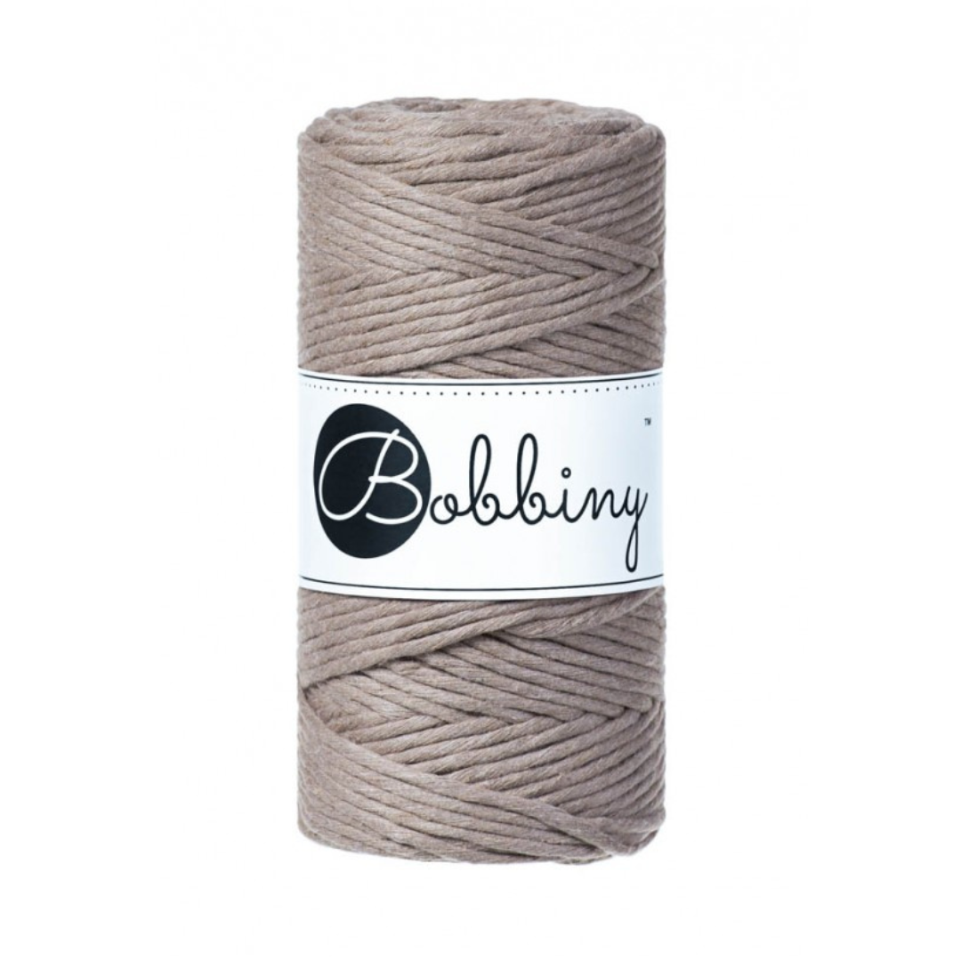 Bobbiny Macramé Cord (3mm) (Coffee)