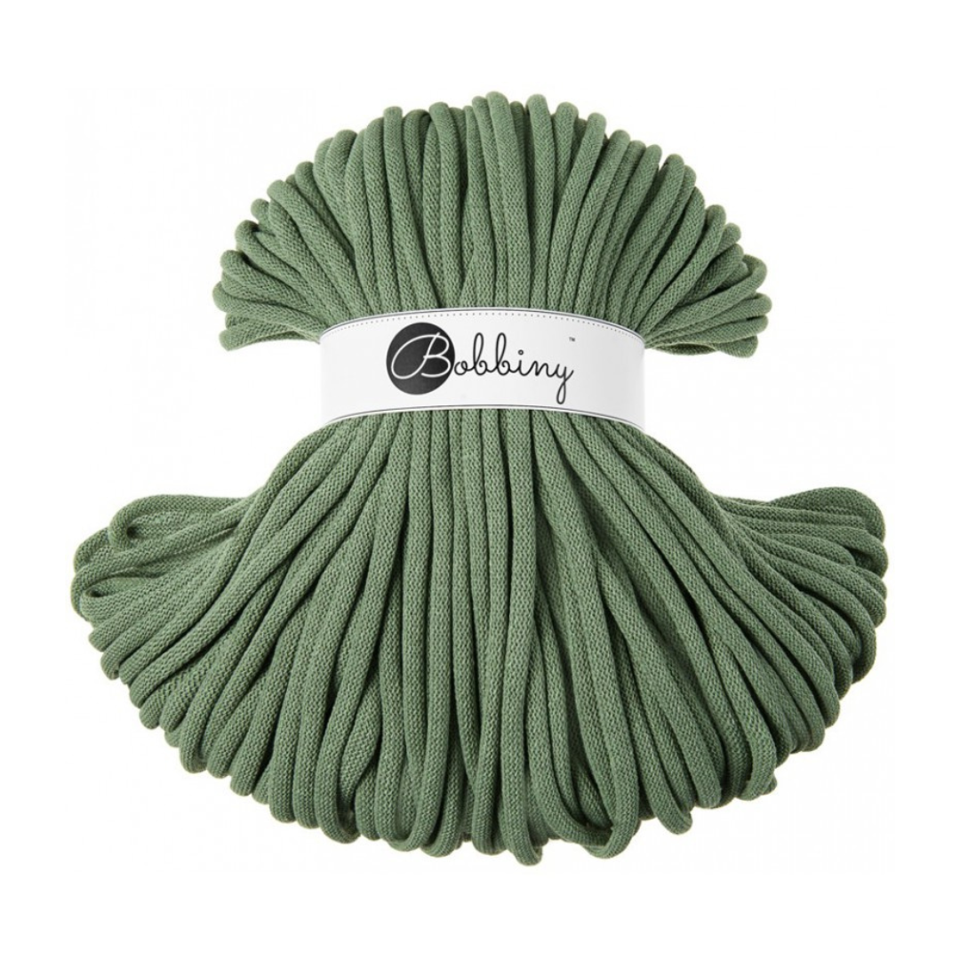 Bobbiny Braided Cord (9mm) (Eucalyptus Green)