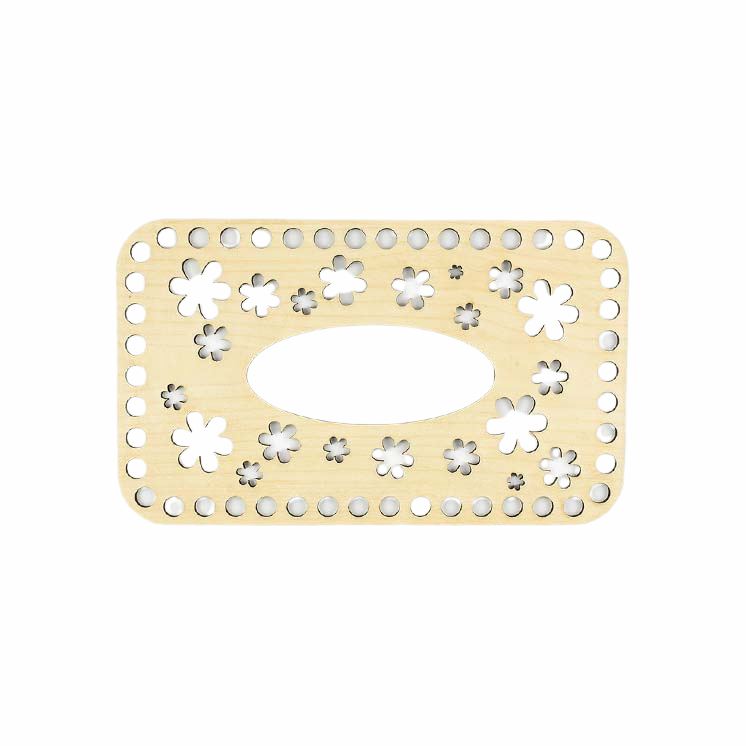 Handmayk Crochet Wood Base (Flowers)