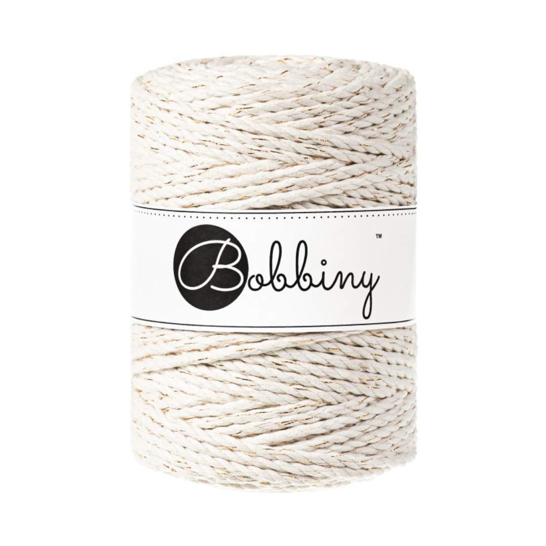 Bobbiny Macramé Rope (5mm) (Golden Natural)