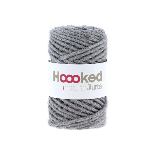 Hoooked 100% Natural Jute Yarn (Grey Mist)