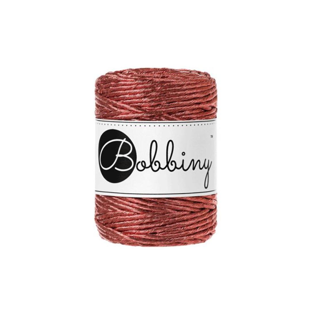 Bobbiny Macramé Cord (3mm) (Metallic Copper)