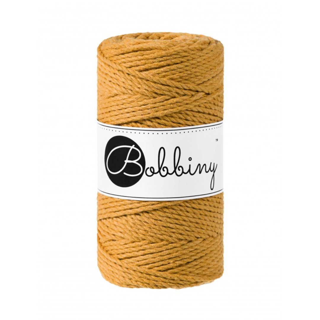 Bobbiny Macramé Rope (3mm) (Mustard)