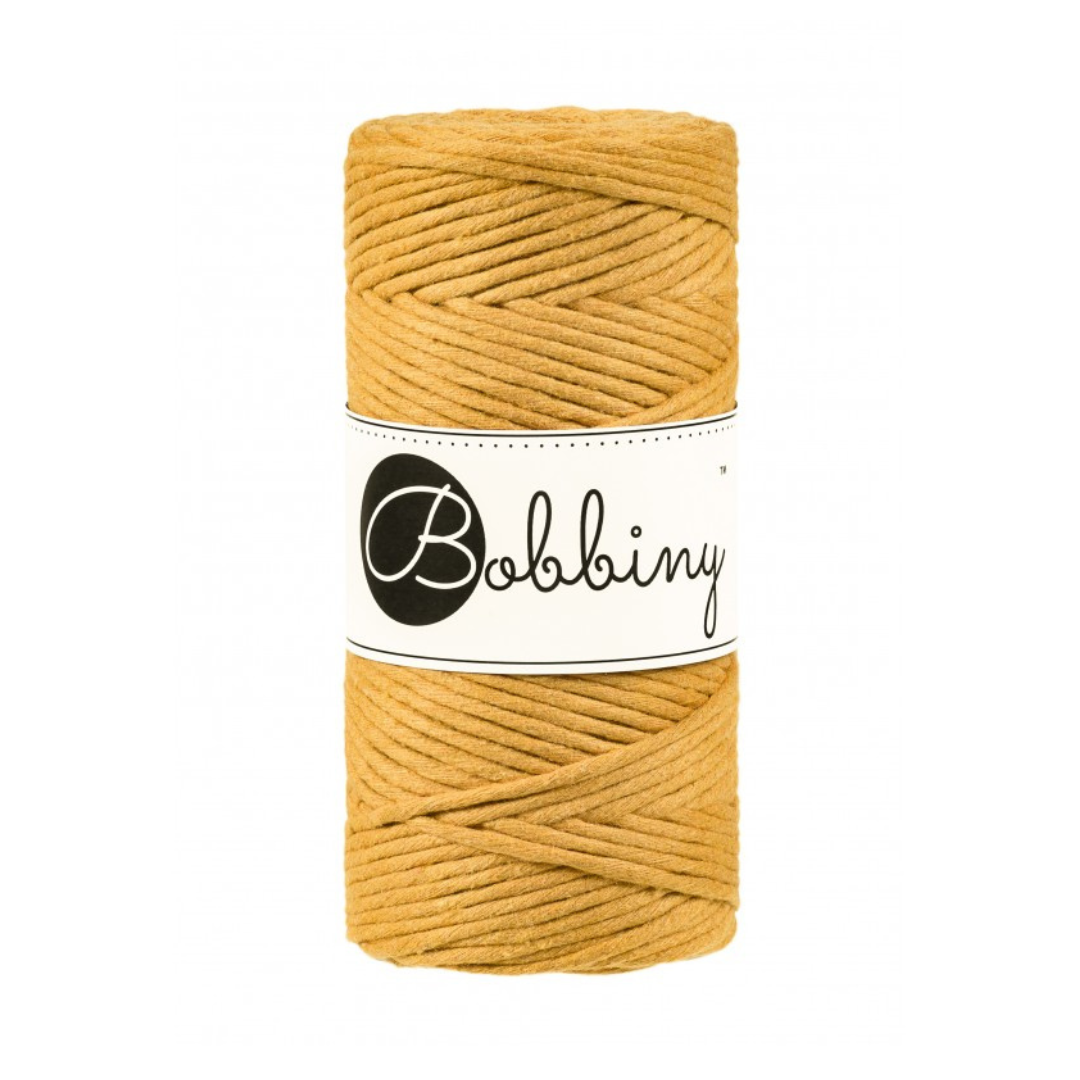 Bobbiny Macramé Cord (3mm) (Mustard)