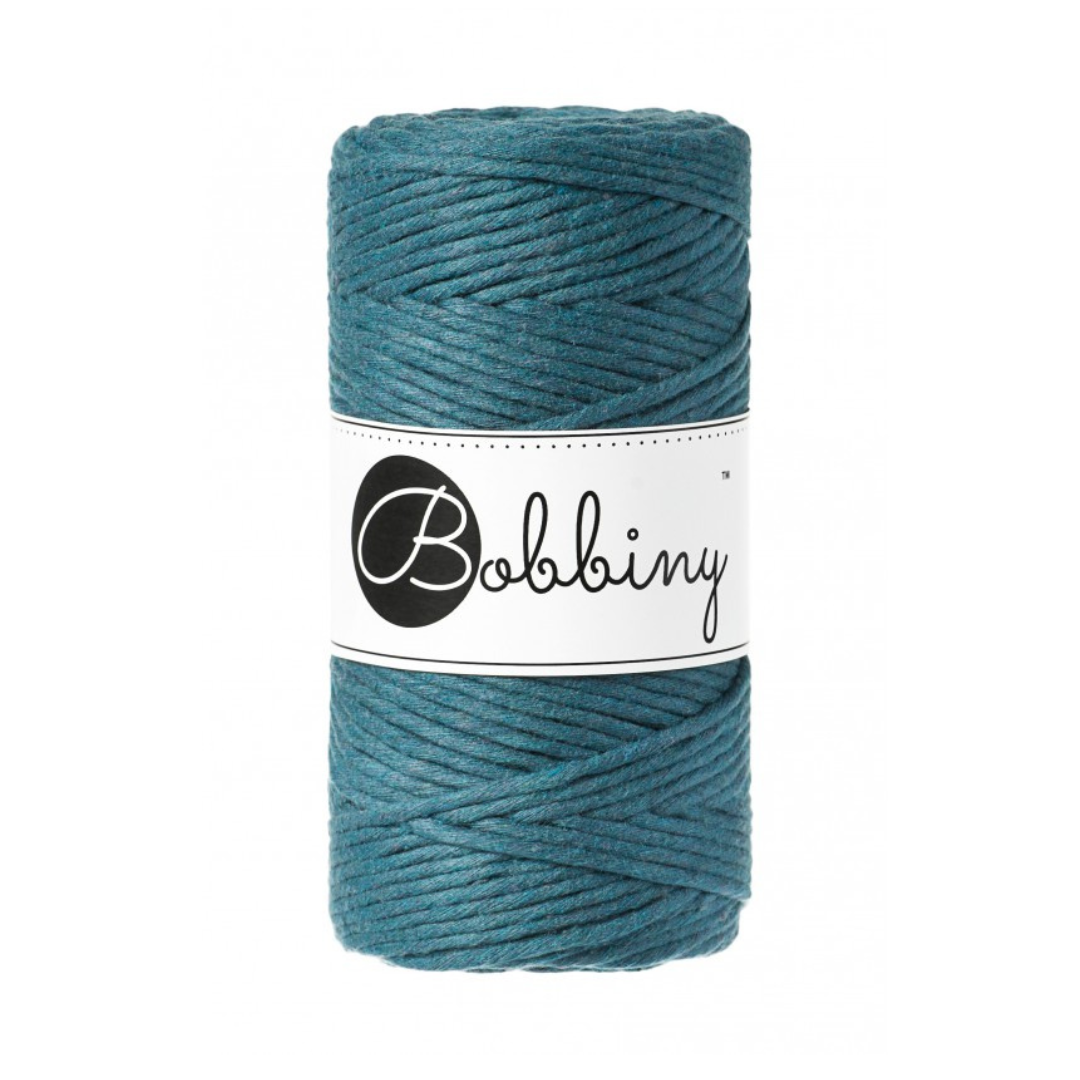 Bobbiny Macramé Cord (3mm) (Peacock Blue)