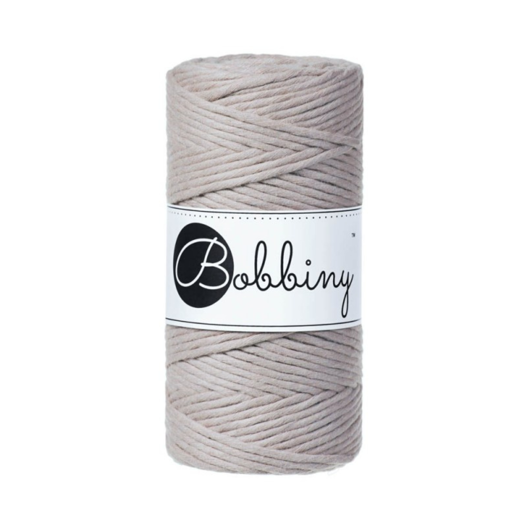 Bobbiny Macramé Cord (3mm) (Pearl)