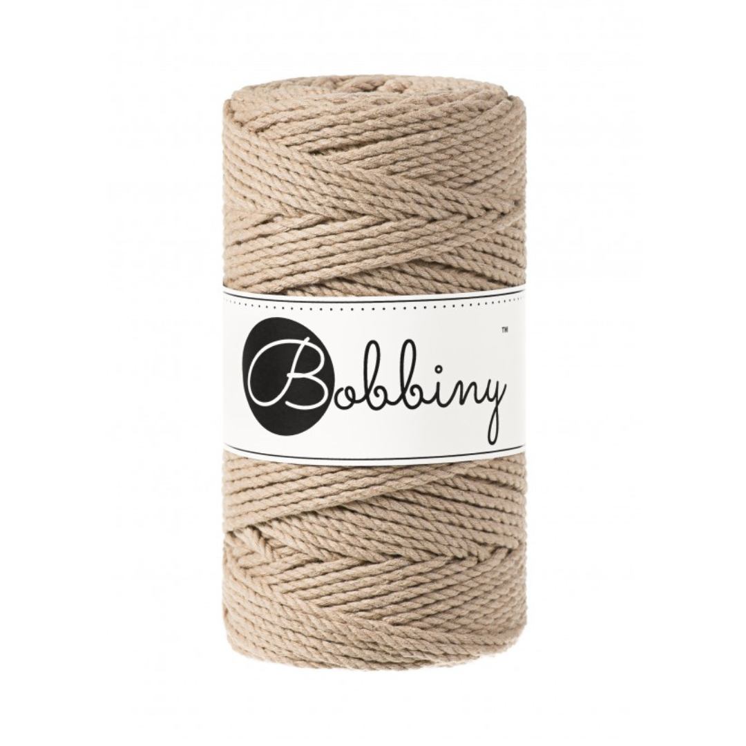 Bobbiny Macramé Rope (3mm) (Sand)
