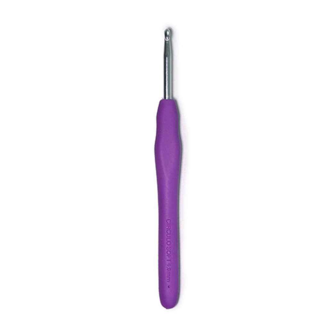 Circulo Silicone Handle Crochet Hook (4mm)