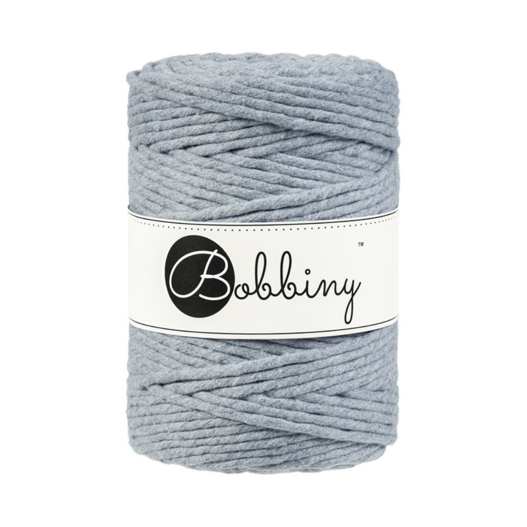Bobbiny Macramé Cord (5mm) (Silver)