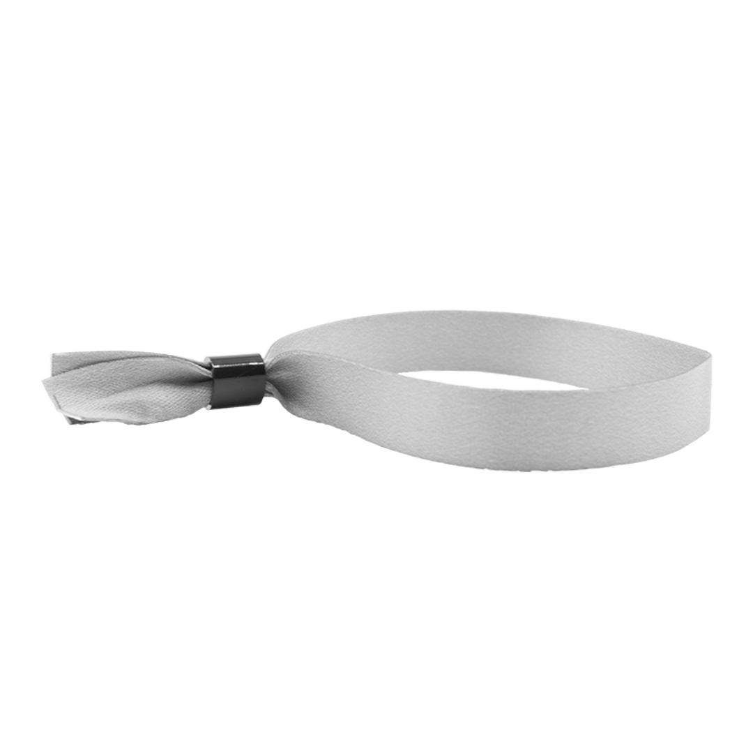 Handmayk Fabric Wristbands (Silver)