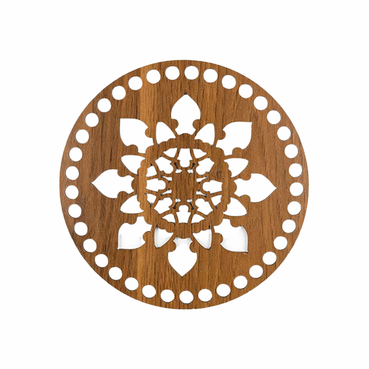 Handmayk Crochet Wood Base (Star)