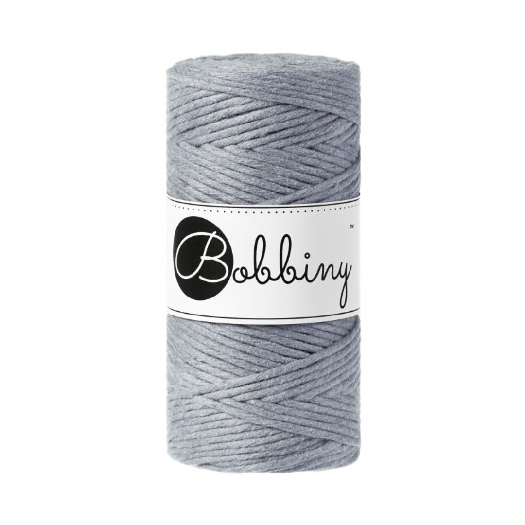 Bobbiny Macramé Cord (3mm) (Steel)