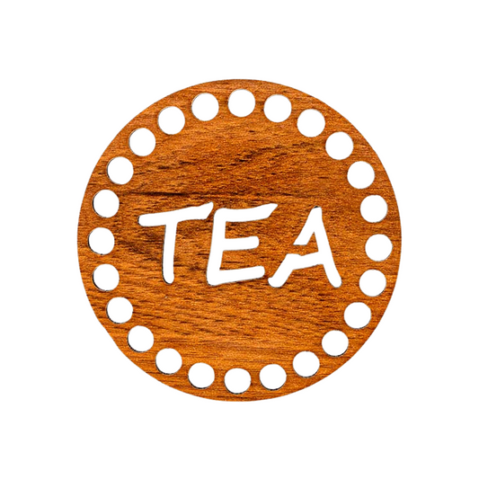 Handmayk Crochet Wood Base (Tea Time)