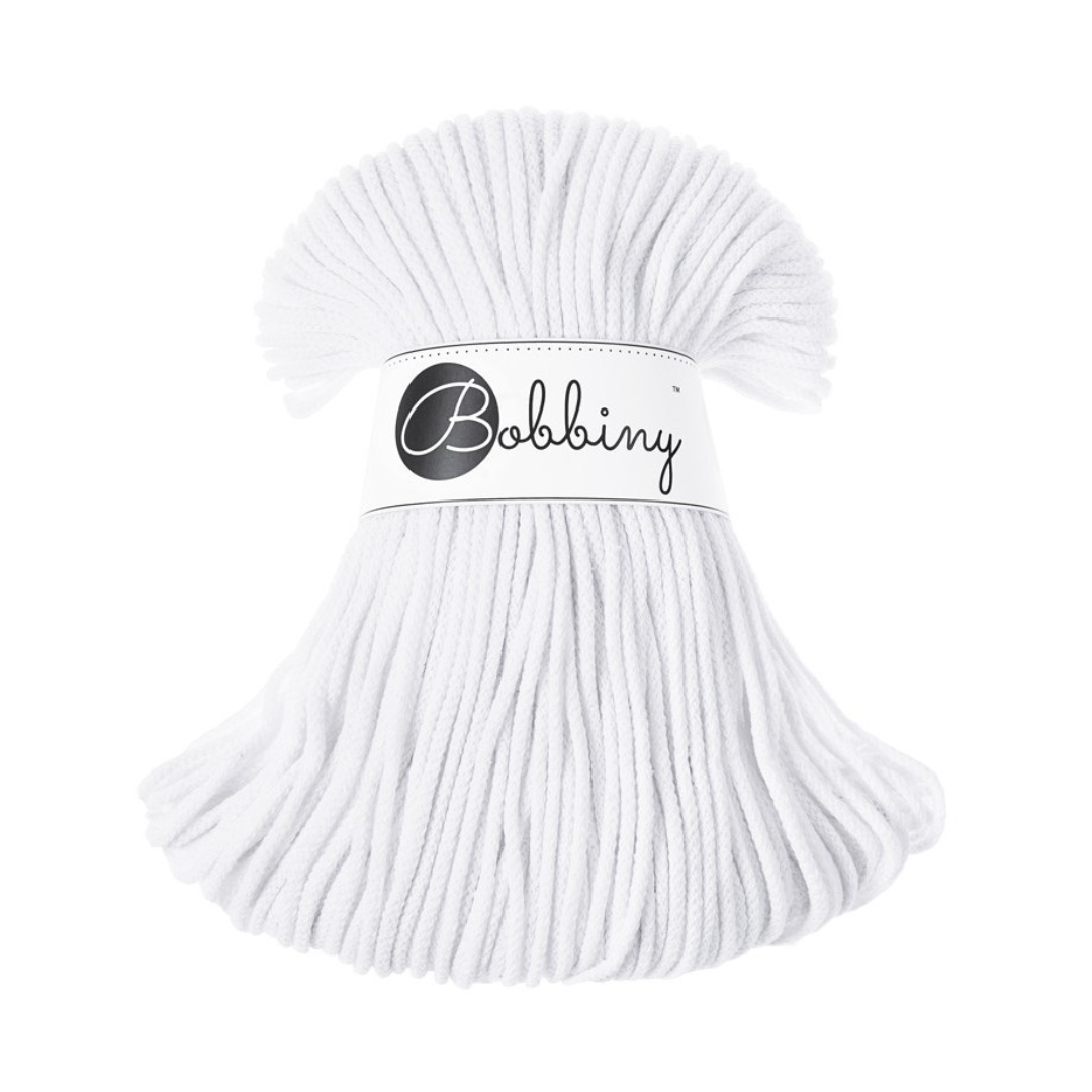 Bobbiny Junior Braided Yarn (White)