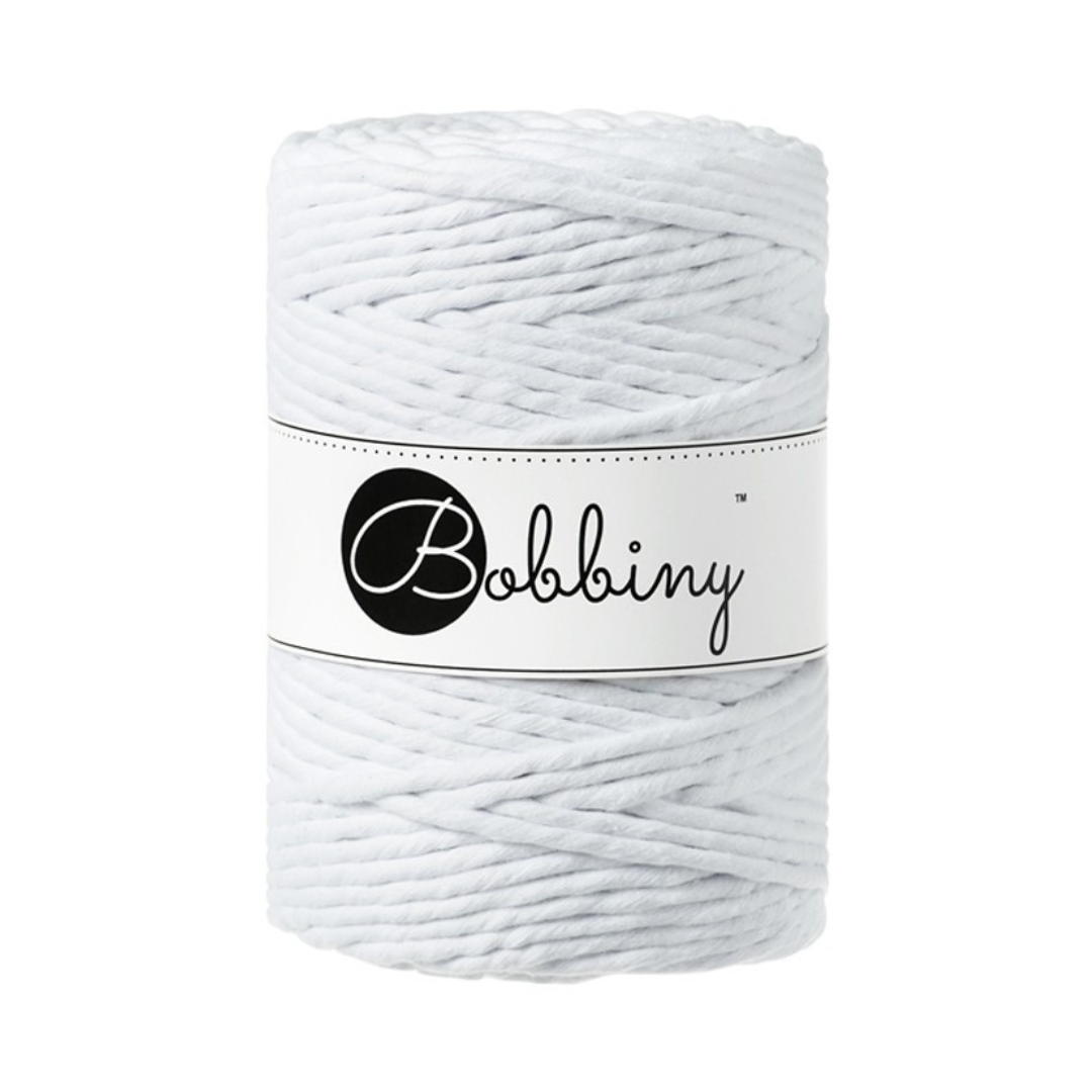 Bobbiny Macramé Cord (5mm) (White)