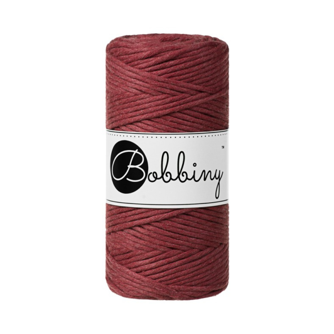 Bobbiny Macramé Cord (3mm) (Wild Rose)