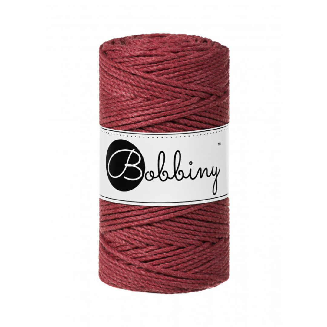 Bobbiny Macramé Rope (3mm) (Wild Rose)